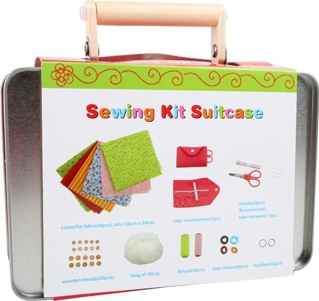 Small Foot Kinderkoffer Naaiset - Roze