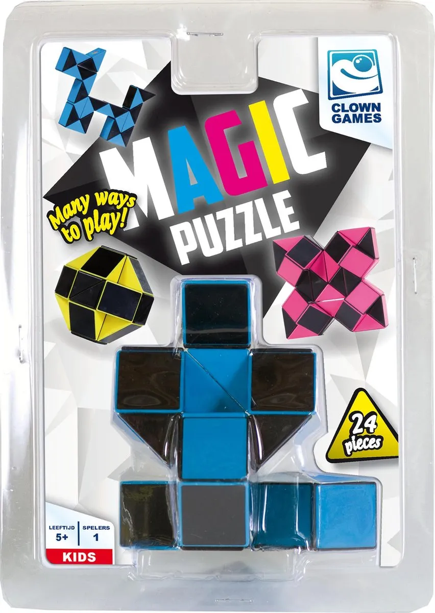 Clown Games Magic Puzzle 3D - 24 Stuks - Assorti