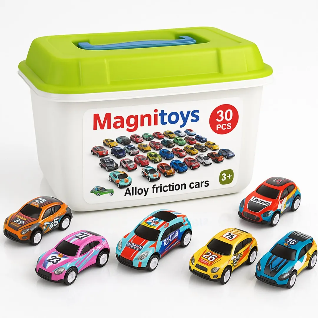MagniToys Auto Speelgoedset 30 Stuks - Multicolor