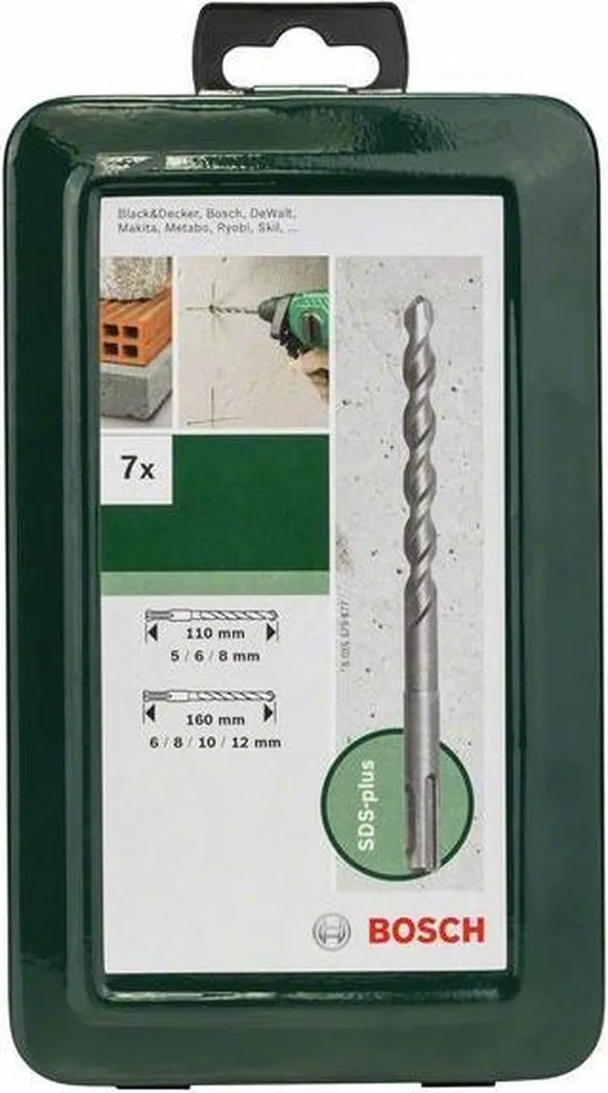 Bosch SDS Plus Hamerboorset 7-delig - Beton/steen