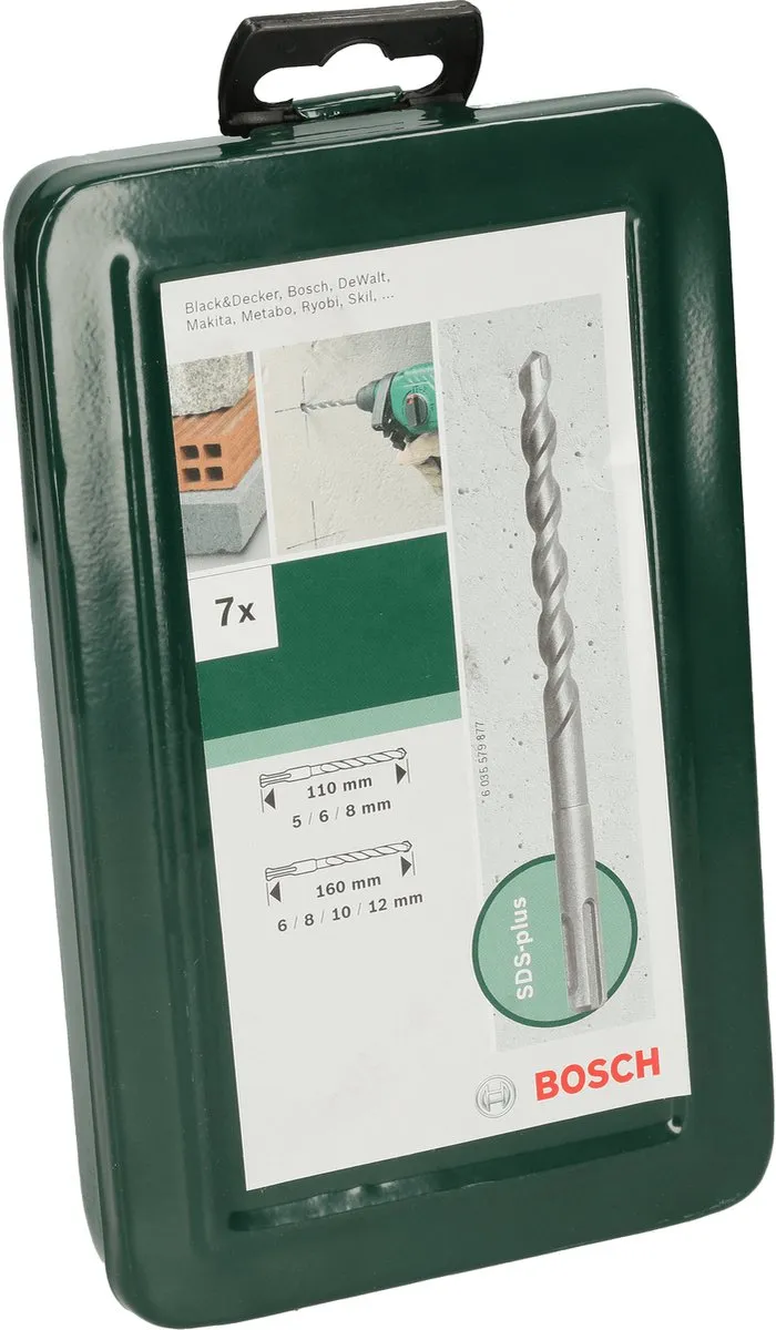 Bosch SDS Plus Hamerboorset 7-delig - Beton/steen