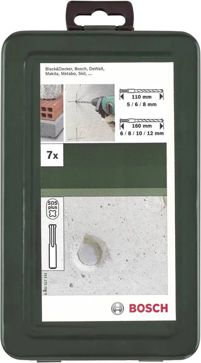 Bosch SDS Plus Hamerboorset 7-delig - Beton/steen - afbeelding 6 van 6