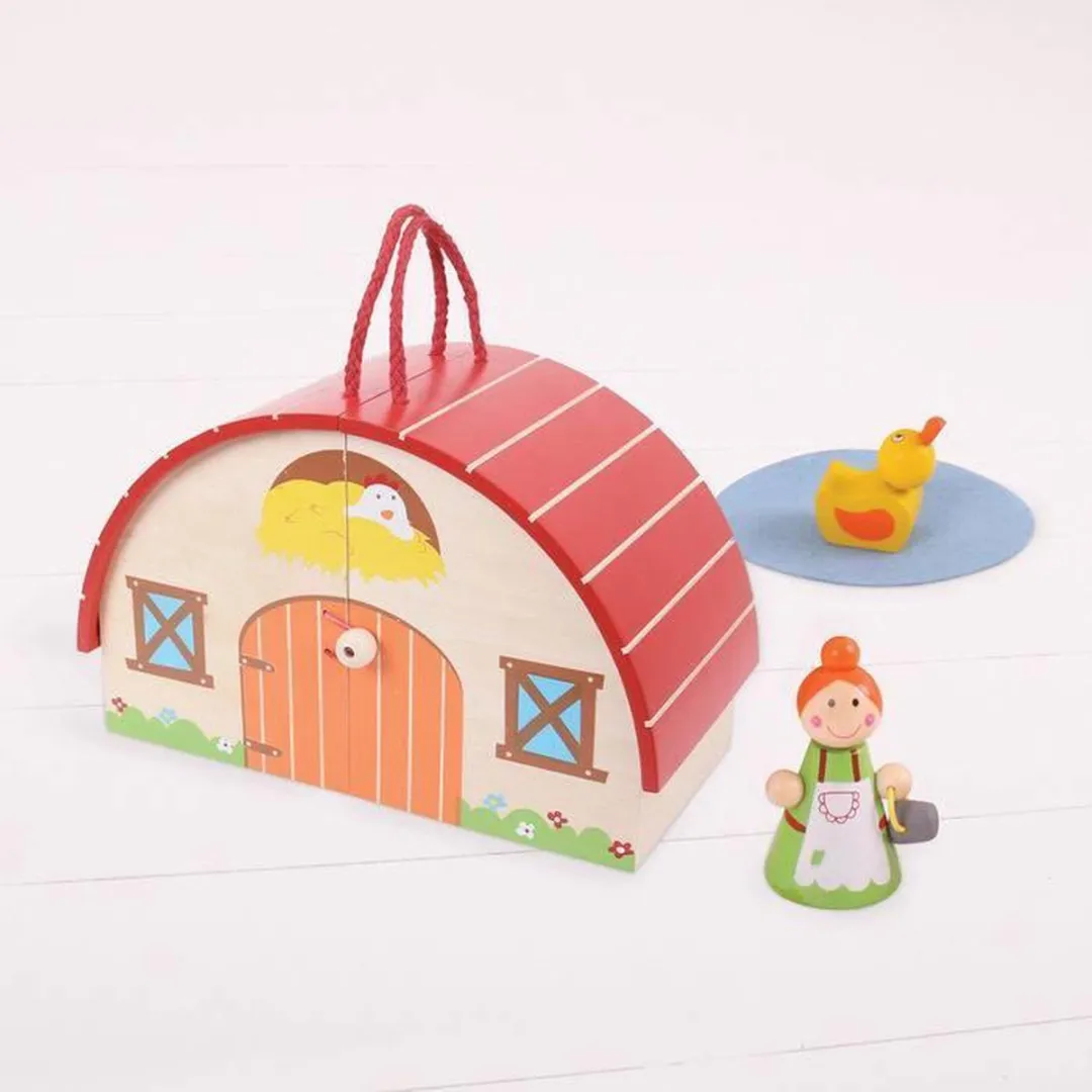 Bigjigs Mini Boerderij Speelset BJ684 - Meerdere kleuren - afbeelding 5 van 6