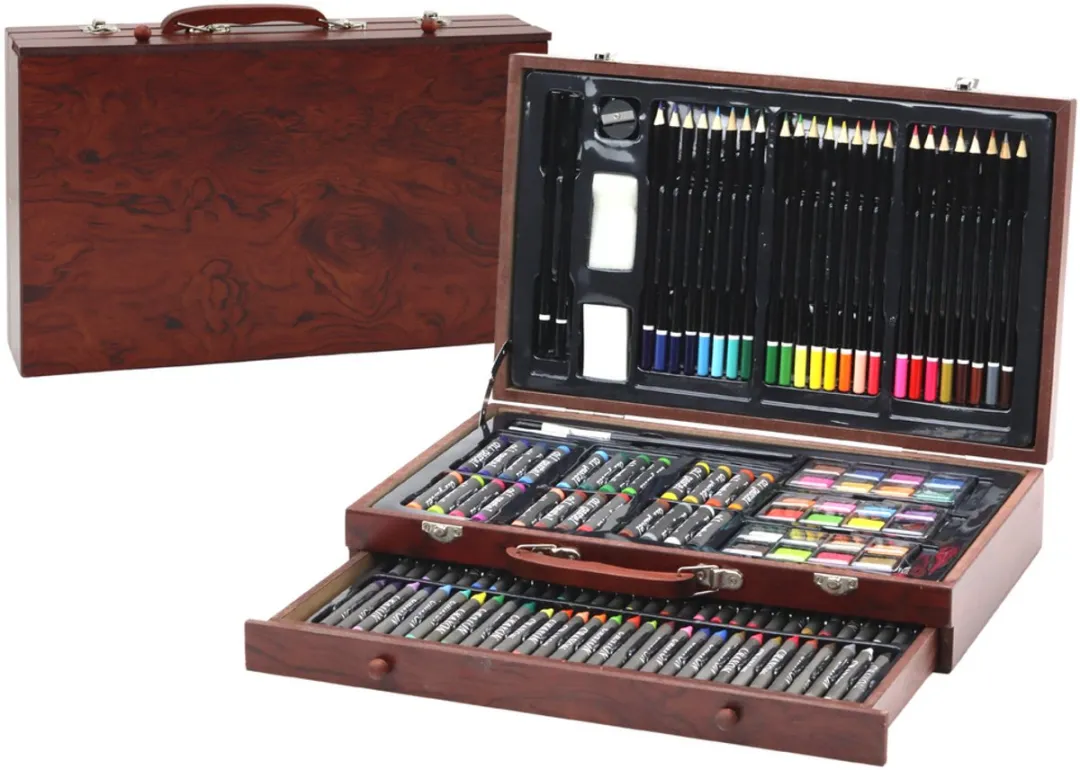 Lean Toys Houten Kunstschilders Koffer