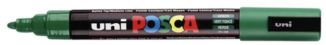 Posca PC-5M Paintmarker Donkergroen - 12 Stuks
