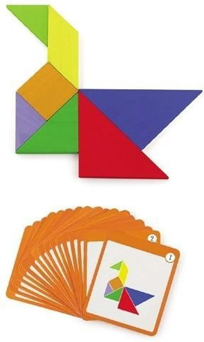 Viga Toys Magneetpuzzel Junior 55-delig - 26cm - Multicolor
