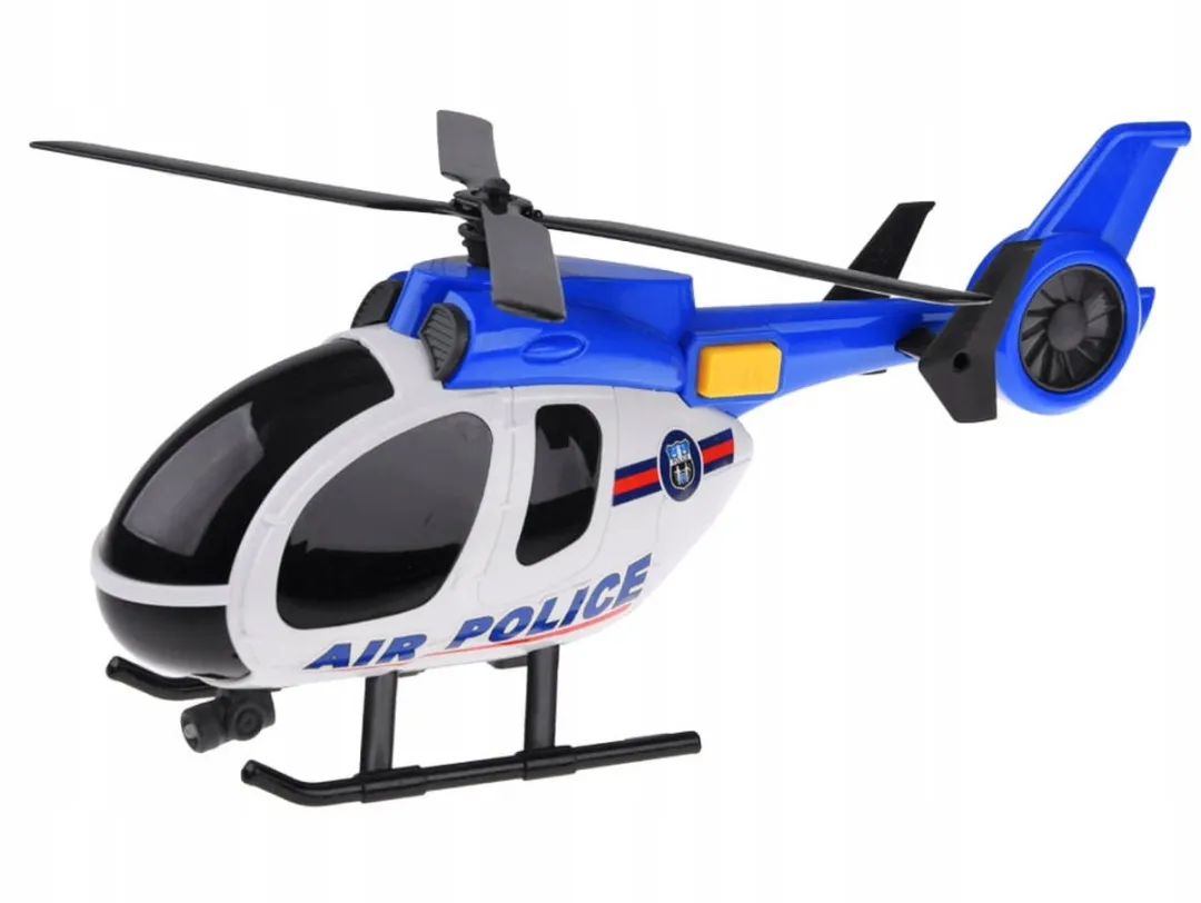 Toystar Politieauto & Helikopter Speelgoedset - Wit/Blauw