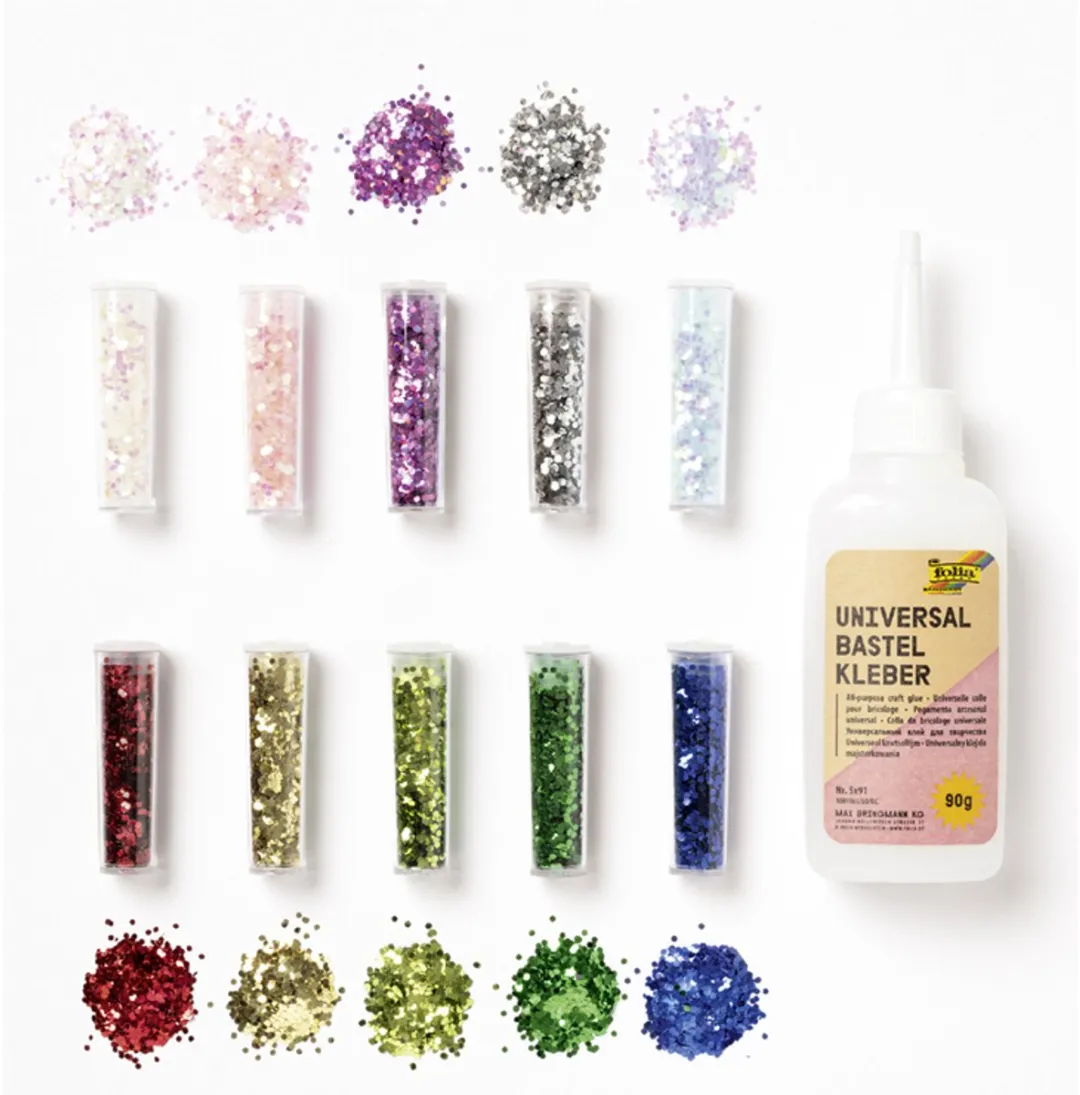 Folia BIO Chunky Glitter-Set Starlight - 10 Kleuren
