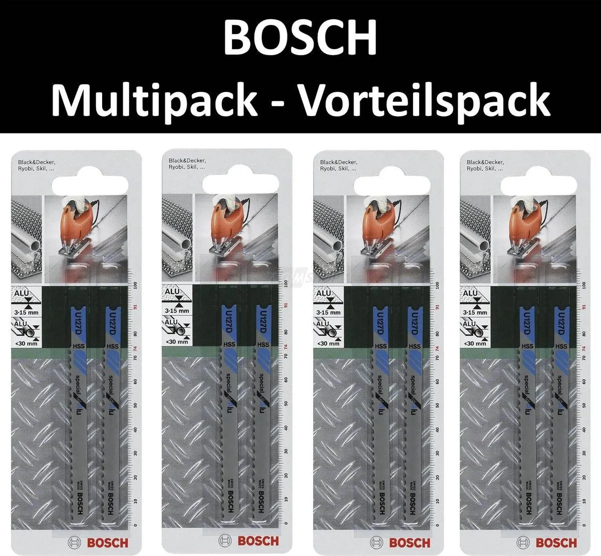 Bosch Decoupeerzaagblad HSS U 127 D