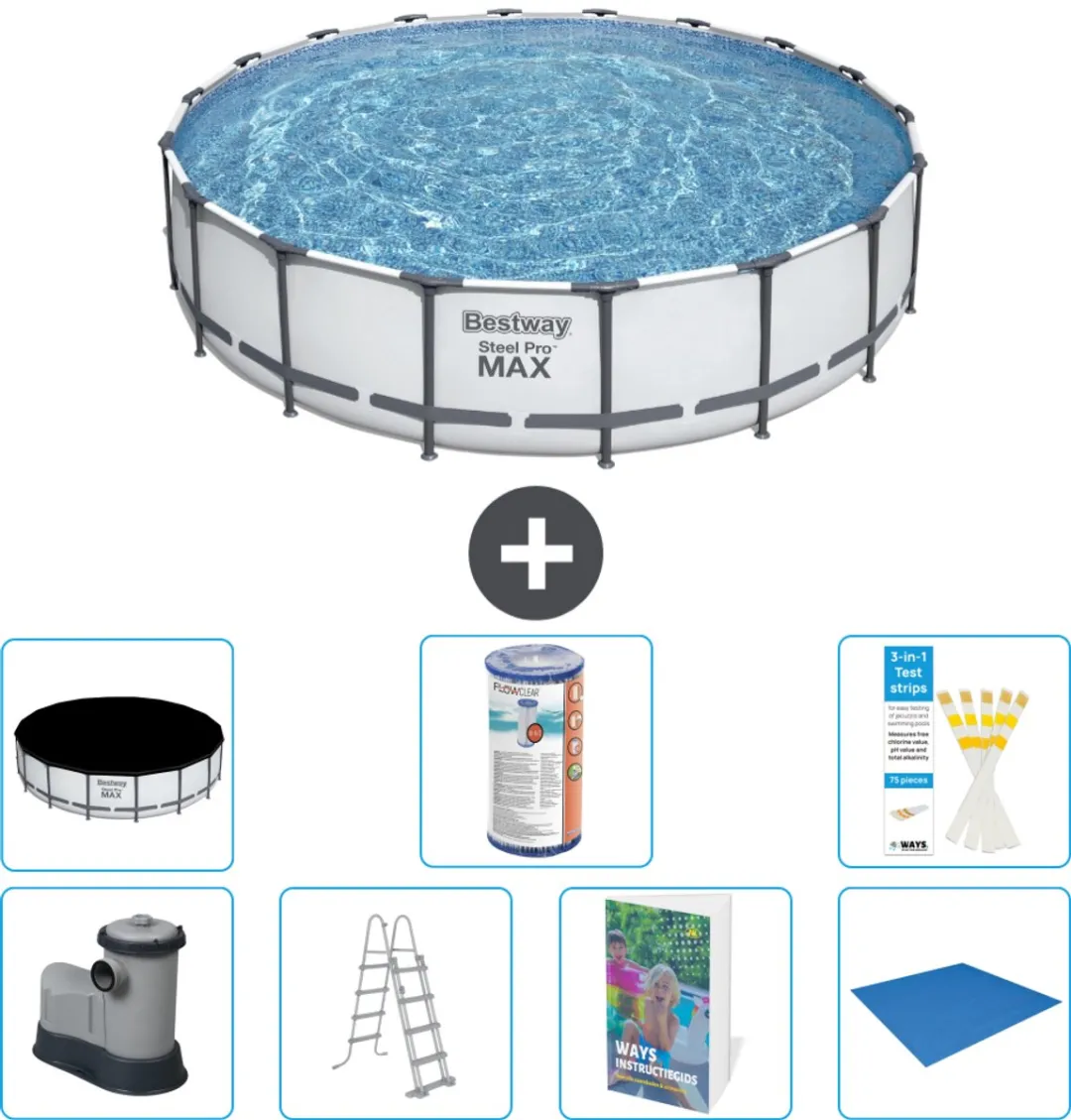 Bestway Steel Pro MAX Zwembad 549x122cm