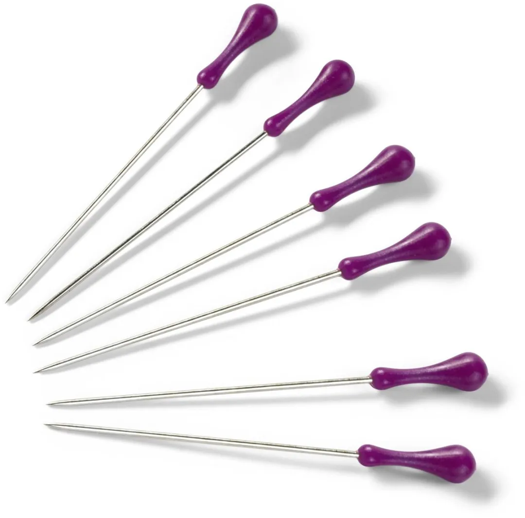 Prym Spelden met handvat 38x0,58mm - Zilverkleurig/Paars - 10g