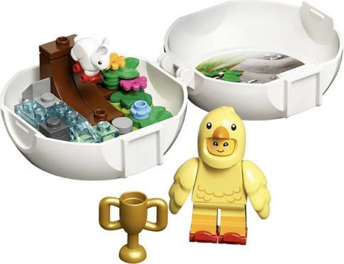 LEGO Chicken Skater Pod Set 853958 - 36 Stukken - Wit/ Groen