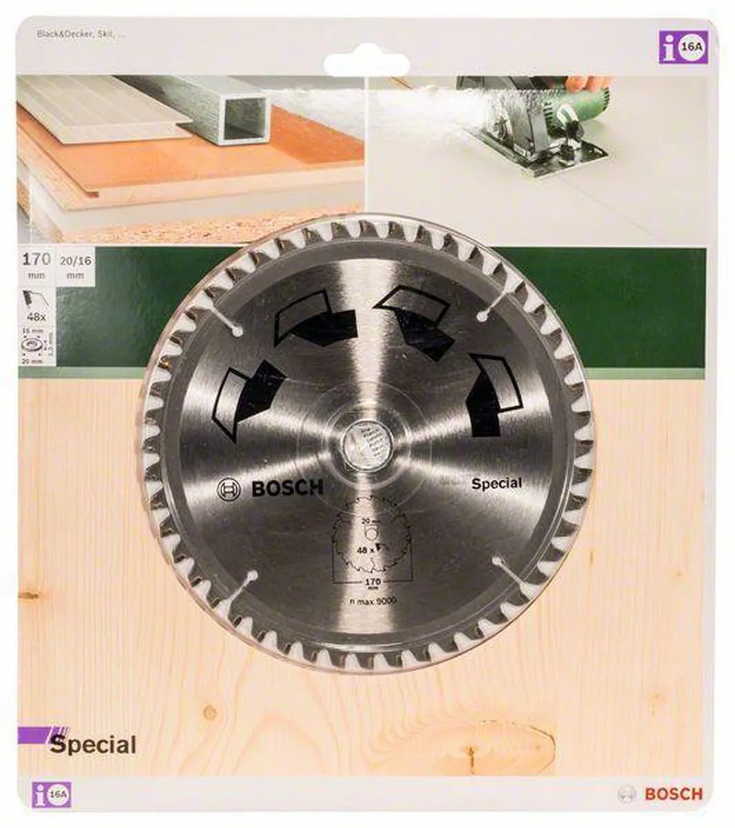 Bosch Groen Cirkelzaagblad Special Ø170mm 20mm 48T