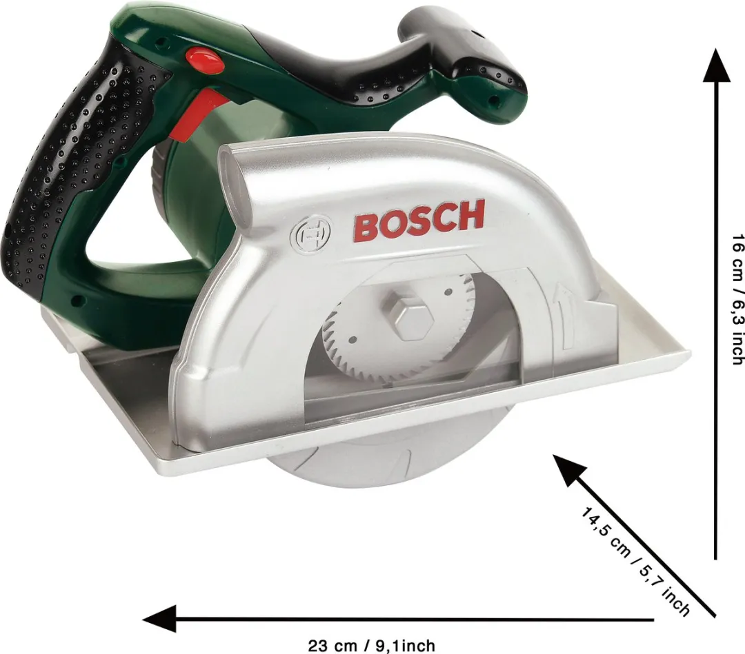 Klein Toys Bosch Mini Speelgoed Cirkelzaag - 23x16x14,5cm - Groen