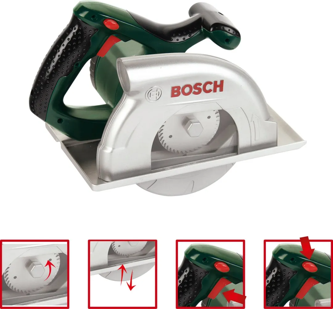 Klein Toys Bosch Mini Speelgoed Cirkelzaag - 23x16x14,5cm - Groen