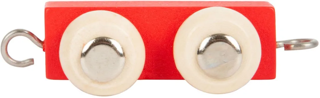 Small Foot Houten Lettertrein Trailer Rood