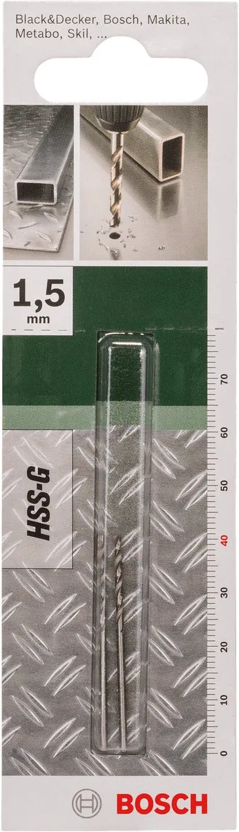 Bosch Metaalboren HSS-G DIN 338 1,5mm - 1 Stuk