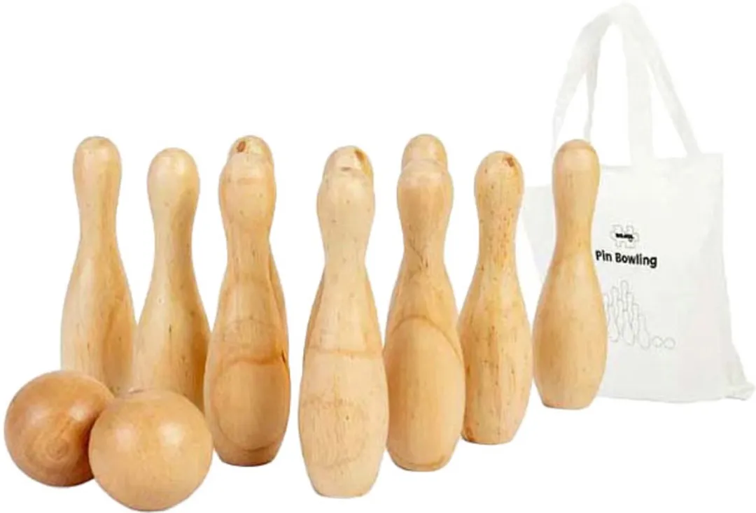BIGJIGS Houten Bowlingset 12-delig