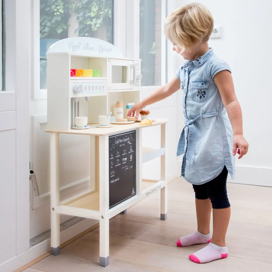 New Classic Toys Houten Speelgoedwinkeltje Cafè - Multi