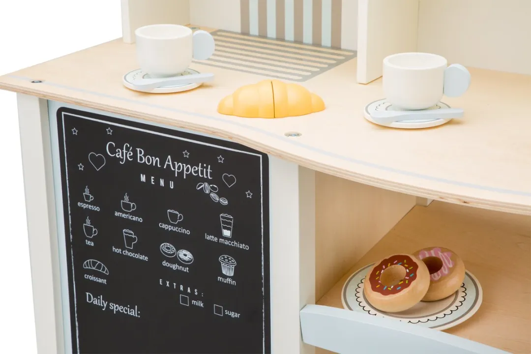 New Classic Toys Houten Speelgoedwinkeltje Cafè - Multi