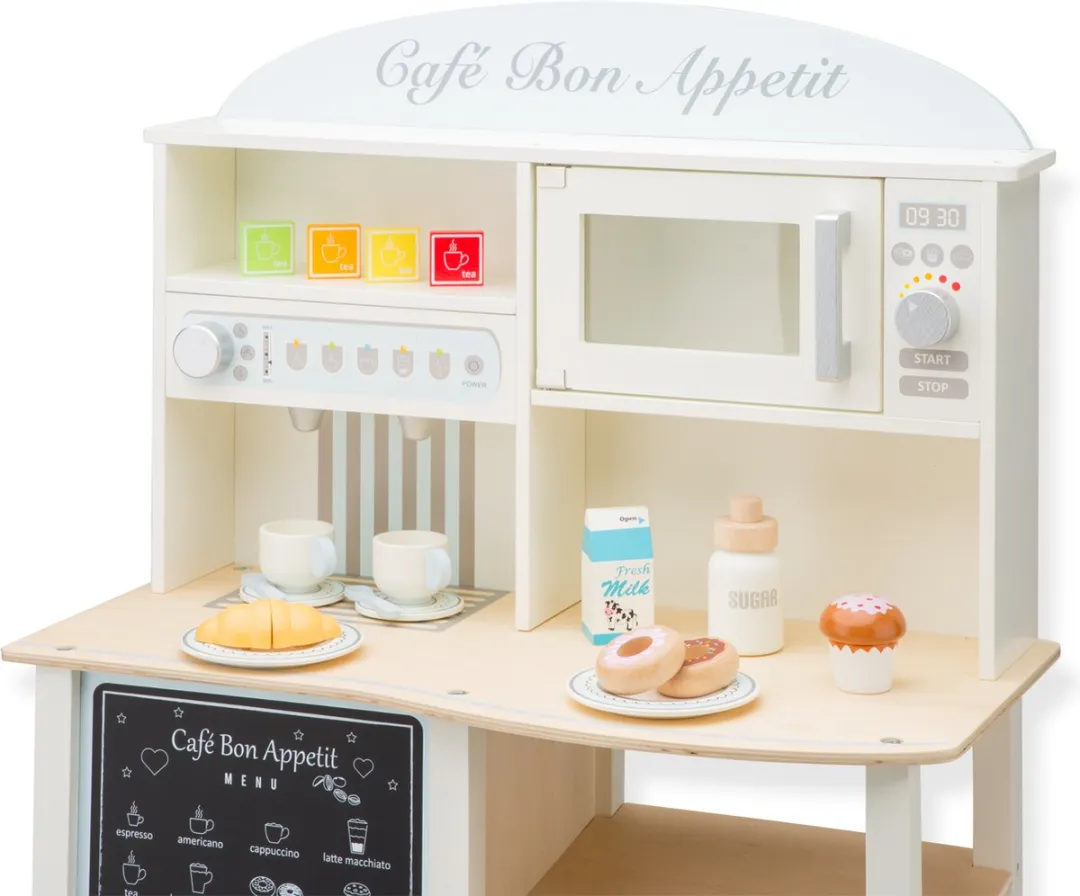 New Classic Toys Houten Speelgoedwinkeltje Cafè - Multi