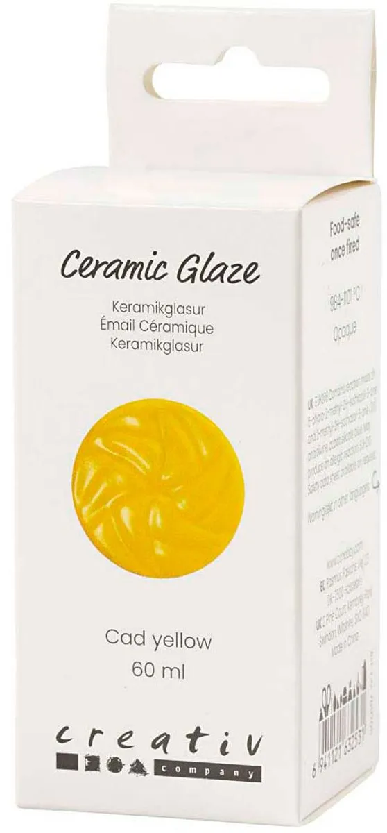 Creativ Company Keramiek Glazuur Cadmiumgeel 60ml - Glanzend