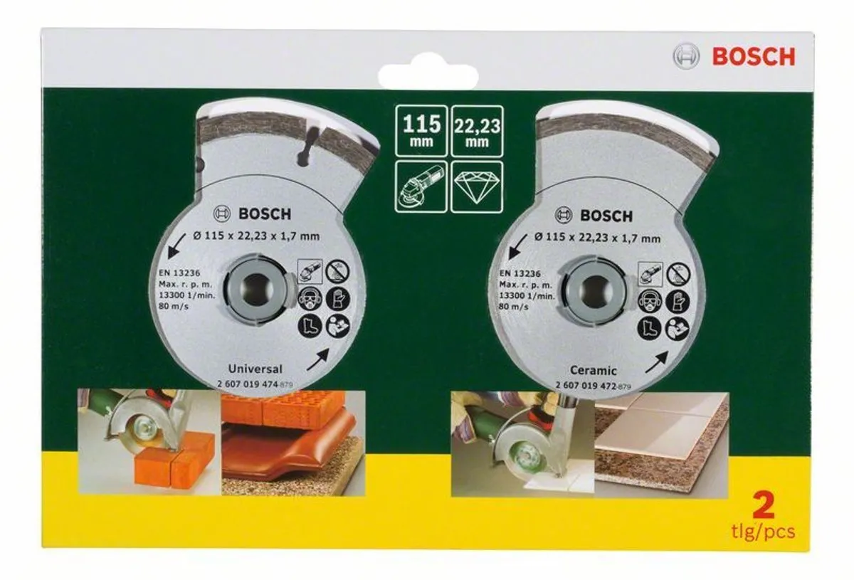 Bosch Diamantschijf 115mm - Metaal - 2 Stuks