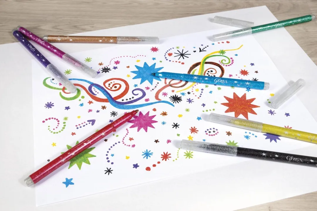 Eberhard Faber Glitter Viltstiften 8 Stuks - EF-551008