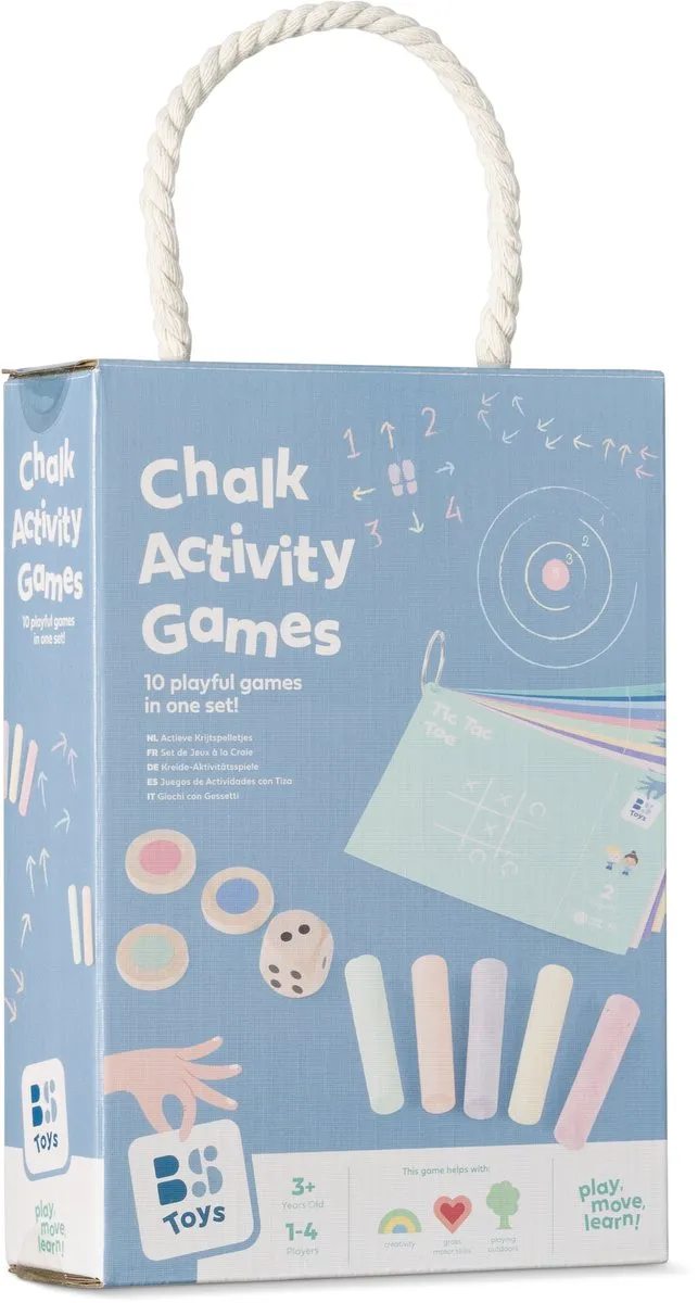BS Toys Actieve Krijtspelletjes GA550 - 10 Kaarten 4 Spelers