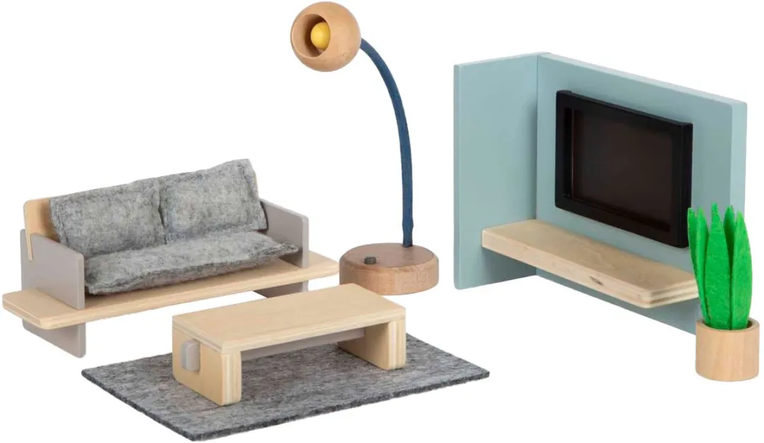 Small Foot Houten Poppenhuis Meubels - 6 Stuks - Multicolor
