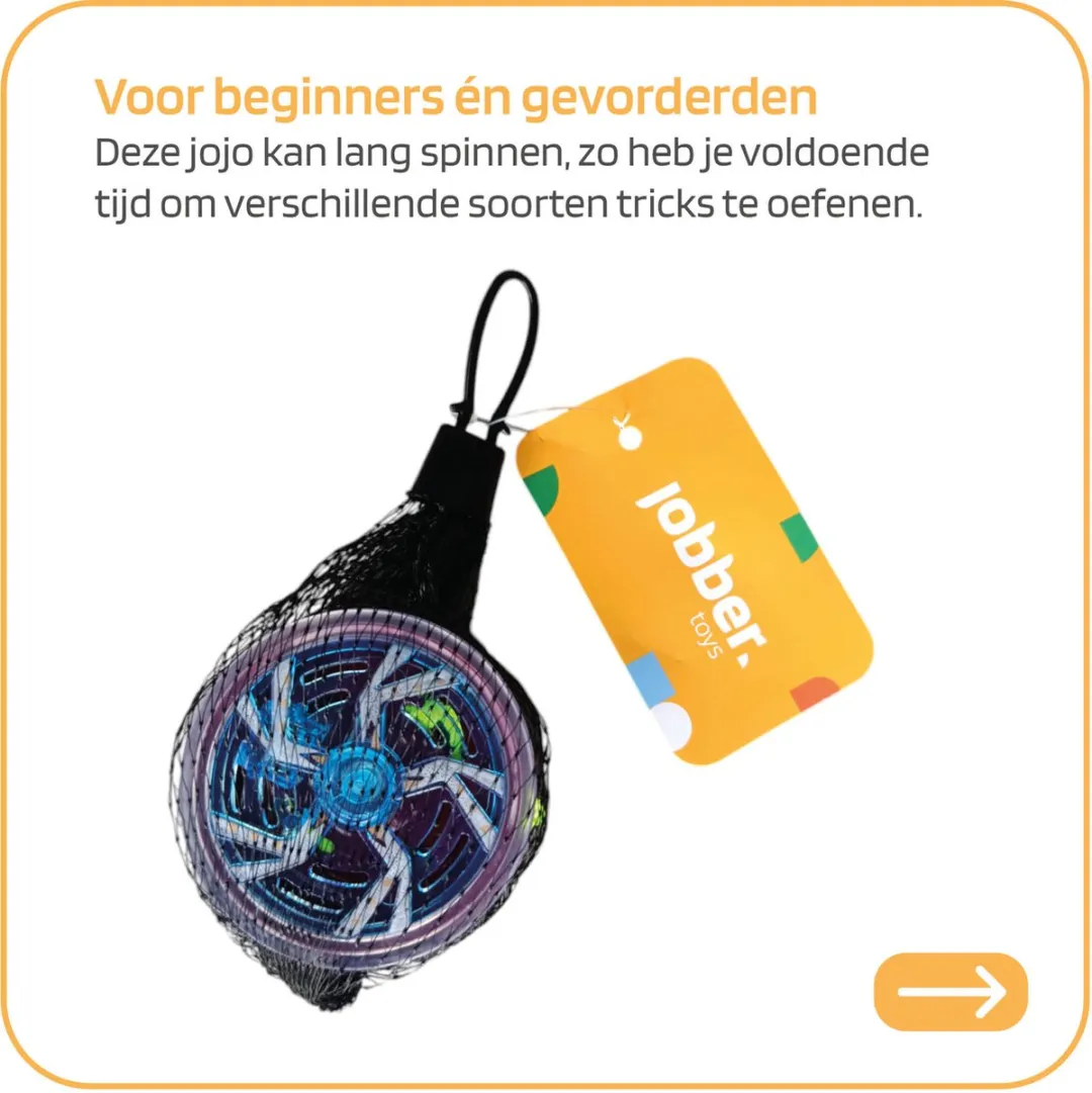 Jobber Toys Jojo LED Blauw - 2 Stuks