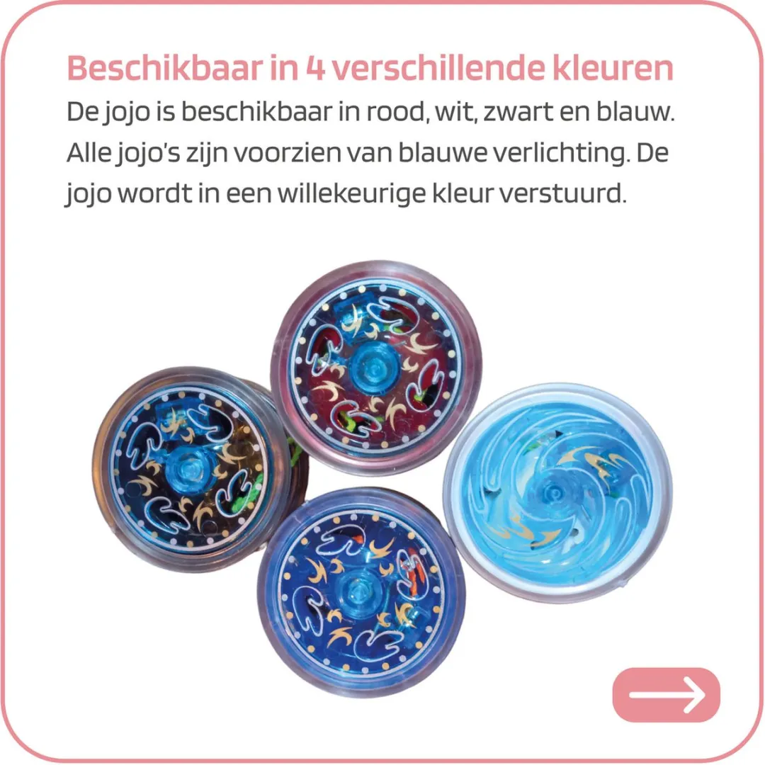 Jobber Toys Jojo LED Blauw - 2 Stuks