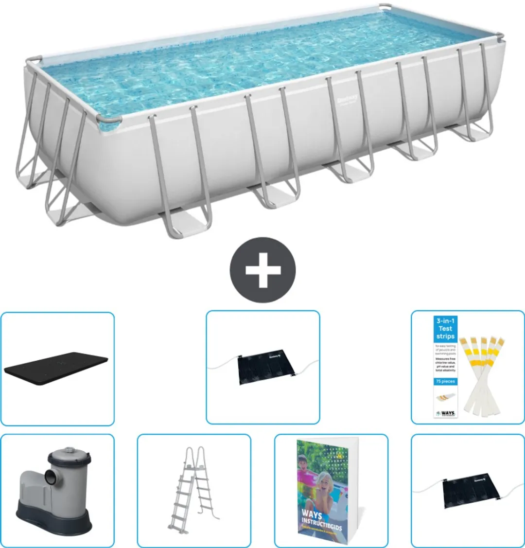 Bestway Power Steel Zwembad 640x274x132cm