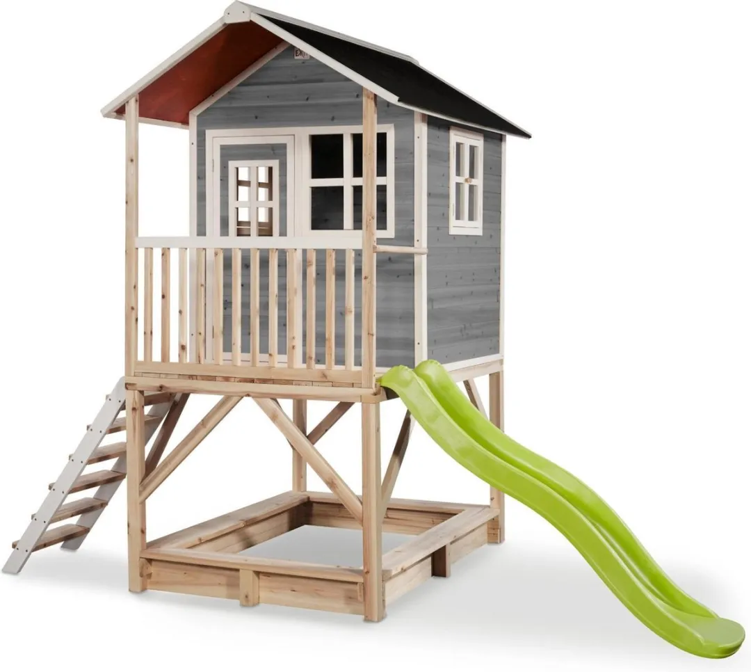 EXIT Toys Loft 500 Houten Speelhuis - Grijs
