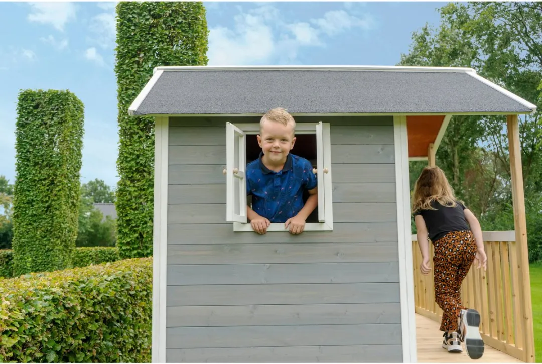 EXIT Toys Loft 500 Houten Speelhuis - Grijs