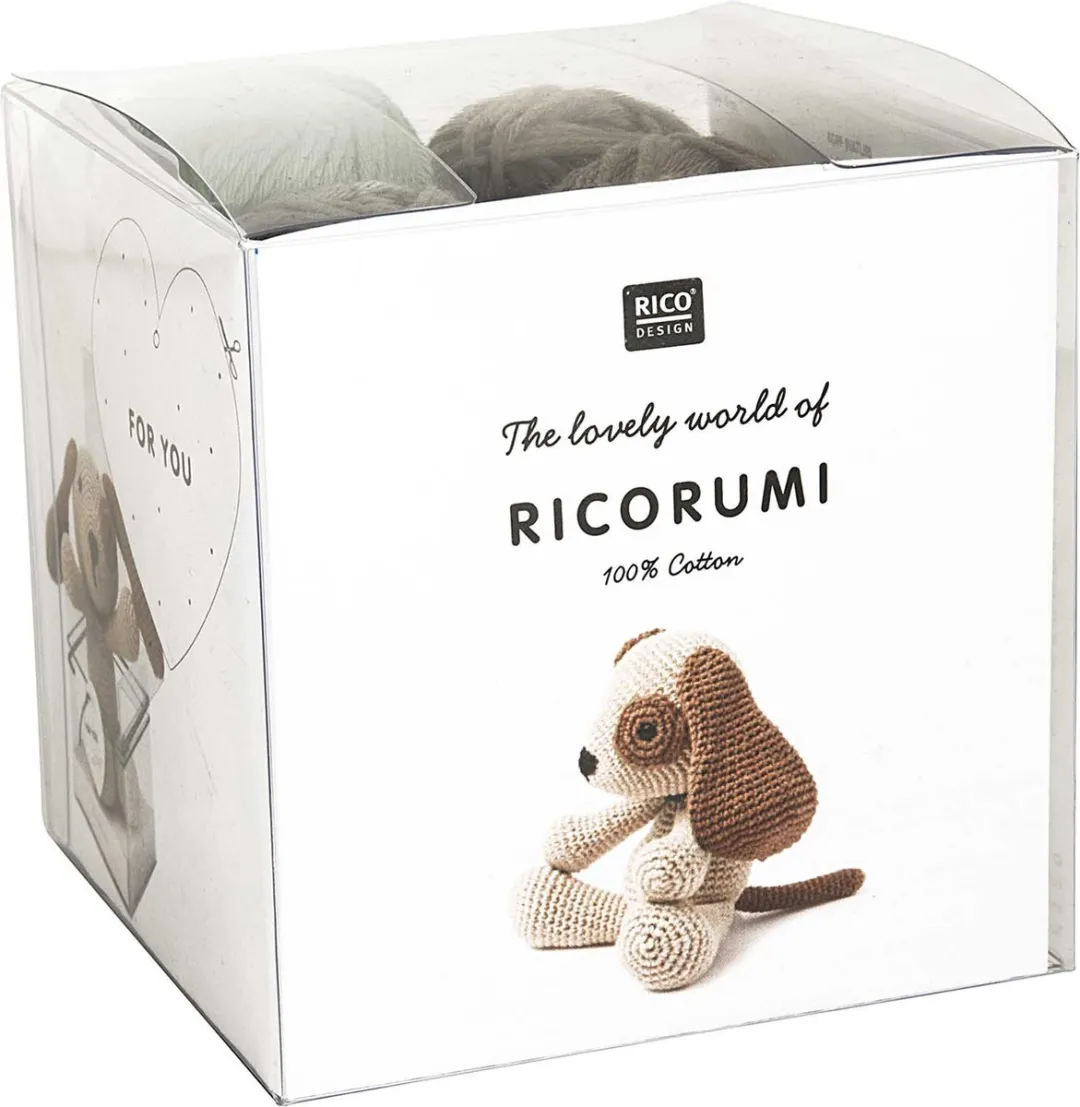 Rico Design Ricorumi Haakpakket Puppies - Bruin