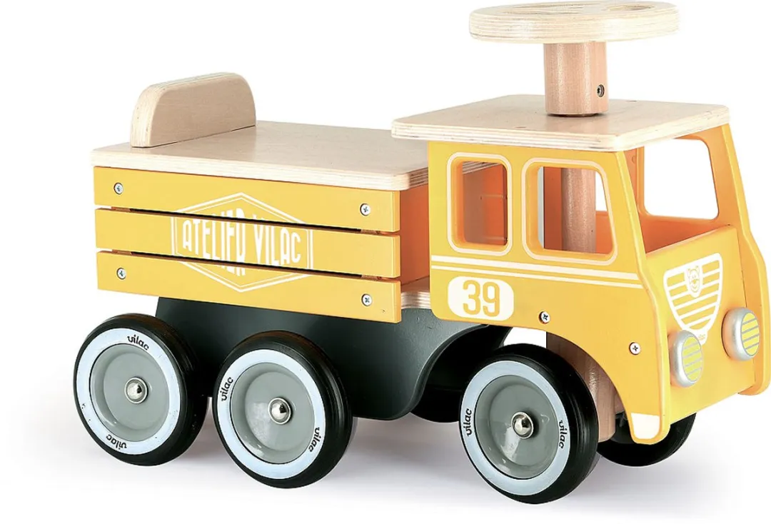 Vilac Houten Loopwagen Vrachtwagen - Multicolor