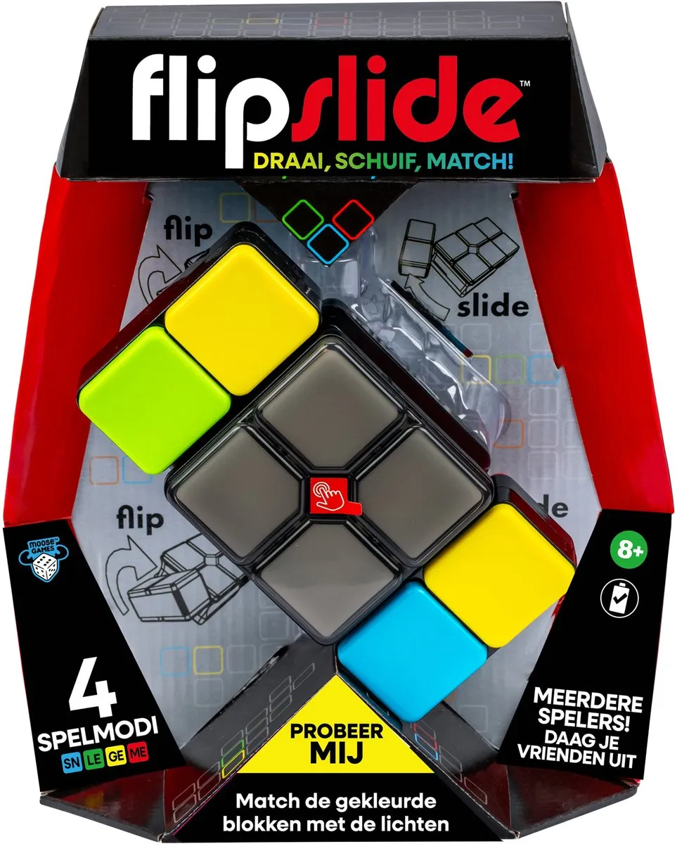 Moose Toys Flipslide Elektronisch Handspel MS91589 - 2x AA