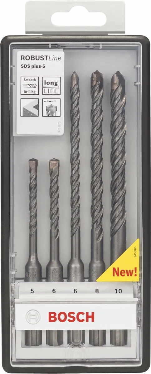 Bosch Hamerboren SDS-plus-5 Ø 5,6x115mm & 6-10x165mm - 3 Stuks