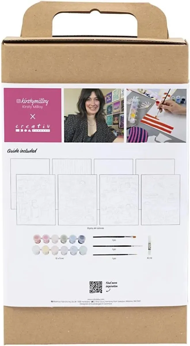 Creativ Company Hobbyset Kleuren Collage Acrylverf - Multicolor - afbeelding 3 van 4