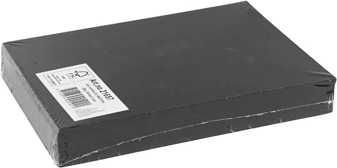 Creativ Company Hobbykarton Zwart A5 200g - 100 Vellen