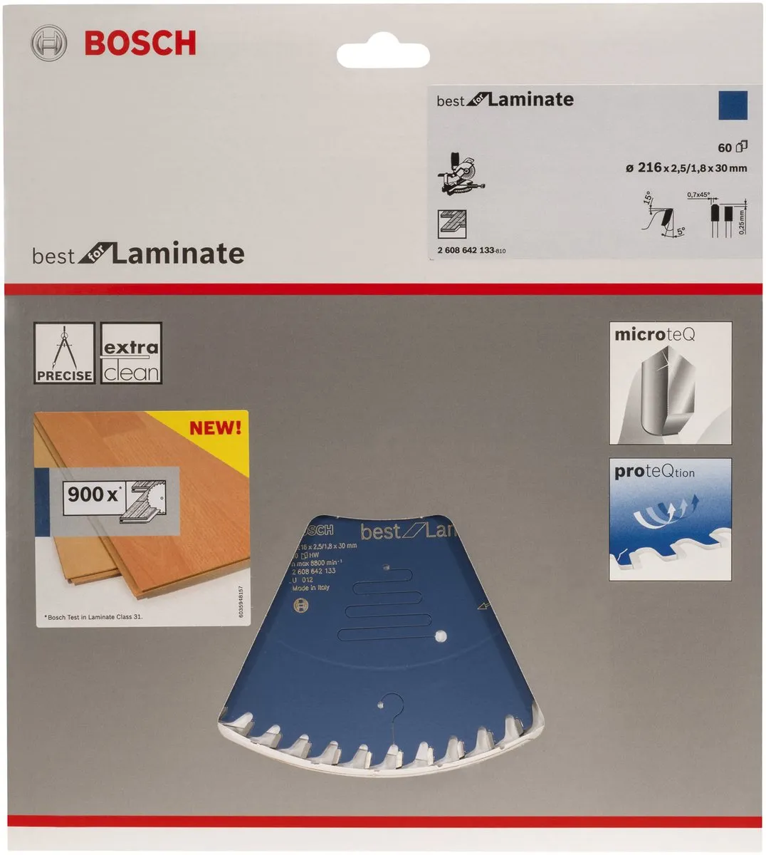 Bosch Professional Cirkelzaagblad Best for Laminate 216mm - 60 Tanden