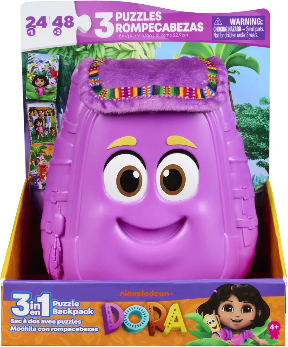 Spin Master Games Dora Panoramische 3-in-1 Puzzel 48 Stuks