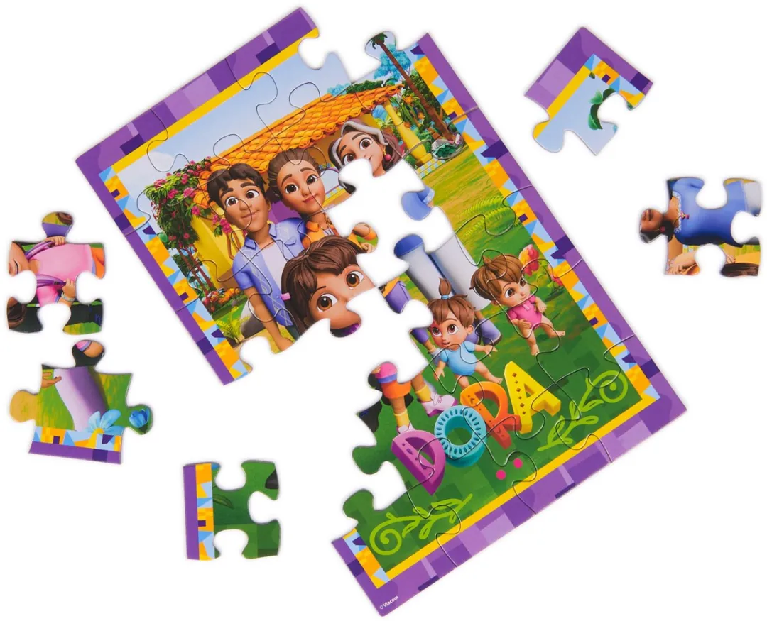 Spin Master Games Dora Panoramische 3-in-1 Puzzel 48 Stuks - Paars