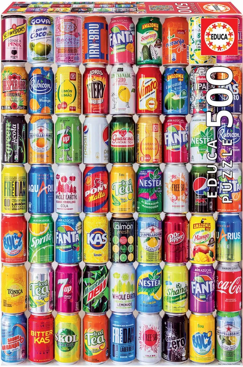 Educa Frisdrank Blikjes Speelgoedset 500 Stuks