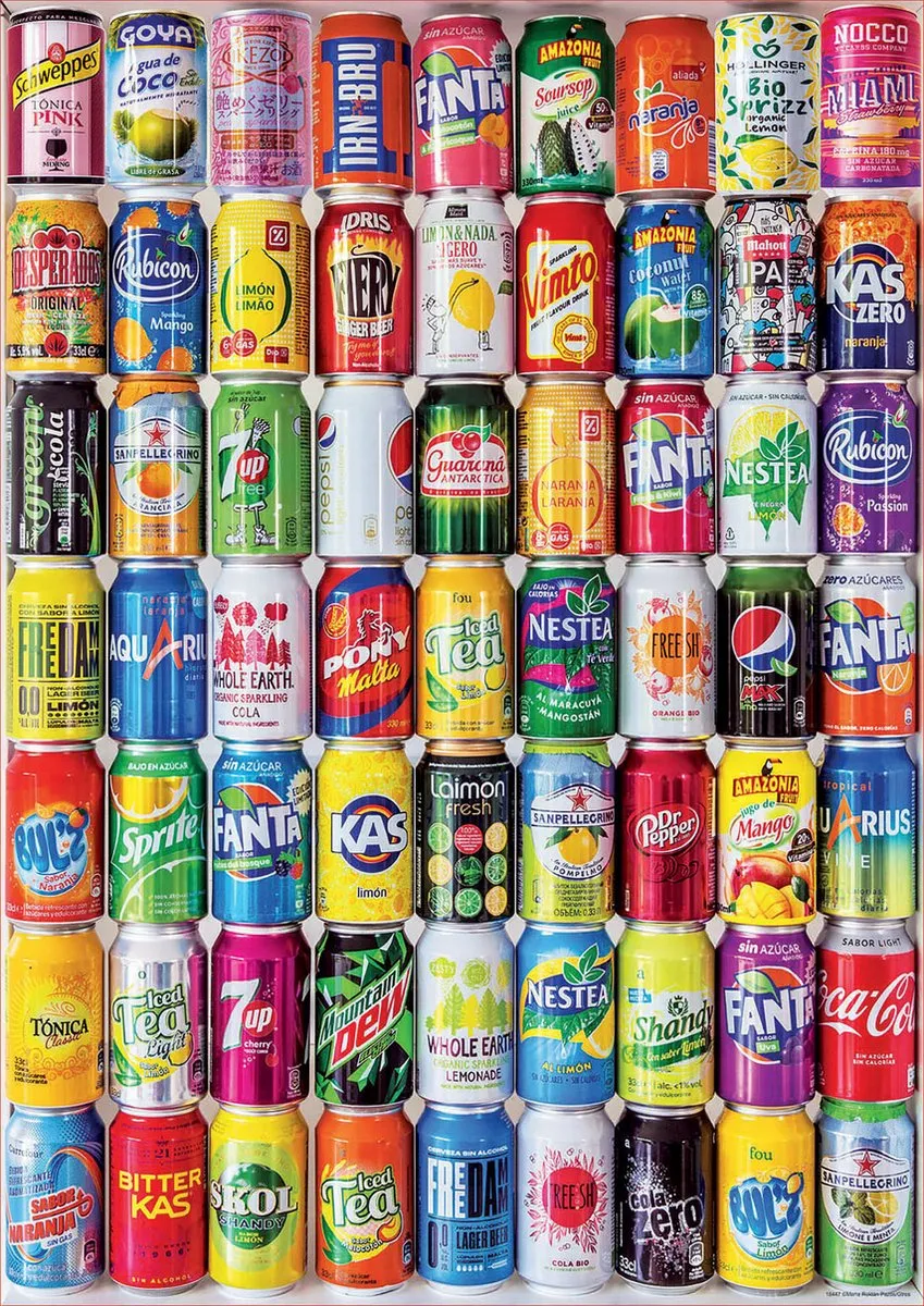 Educa Frisdrank Blikjes Speelgoedset 500 Stuks - Meerkleurig
