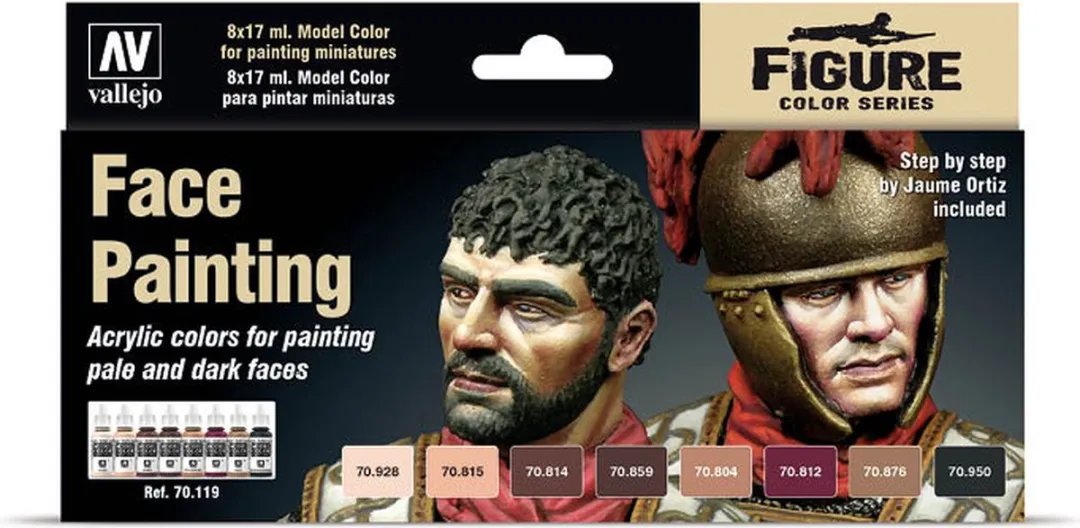 Vallejo Model Color Face Painting Set 8 Kleuren