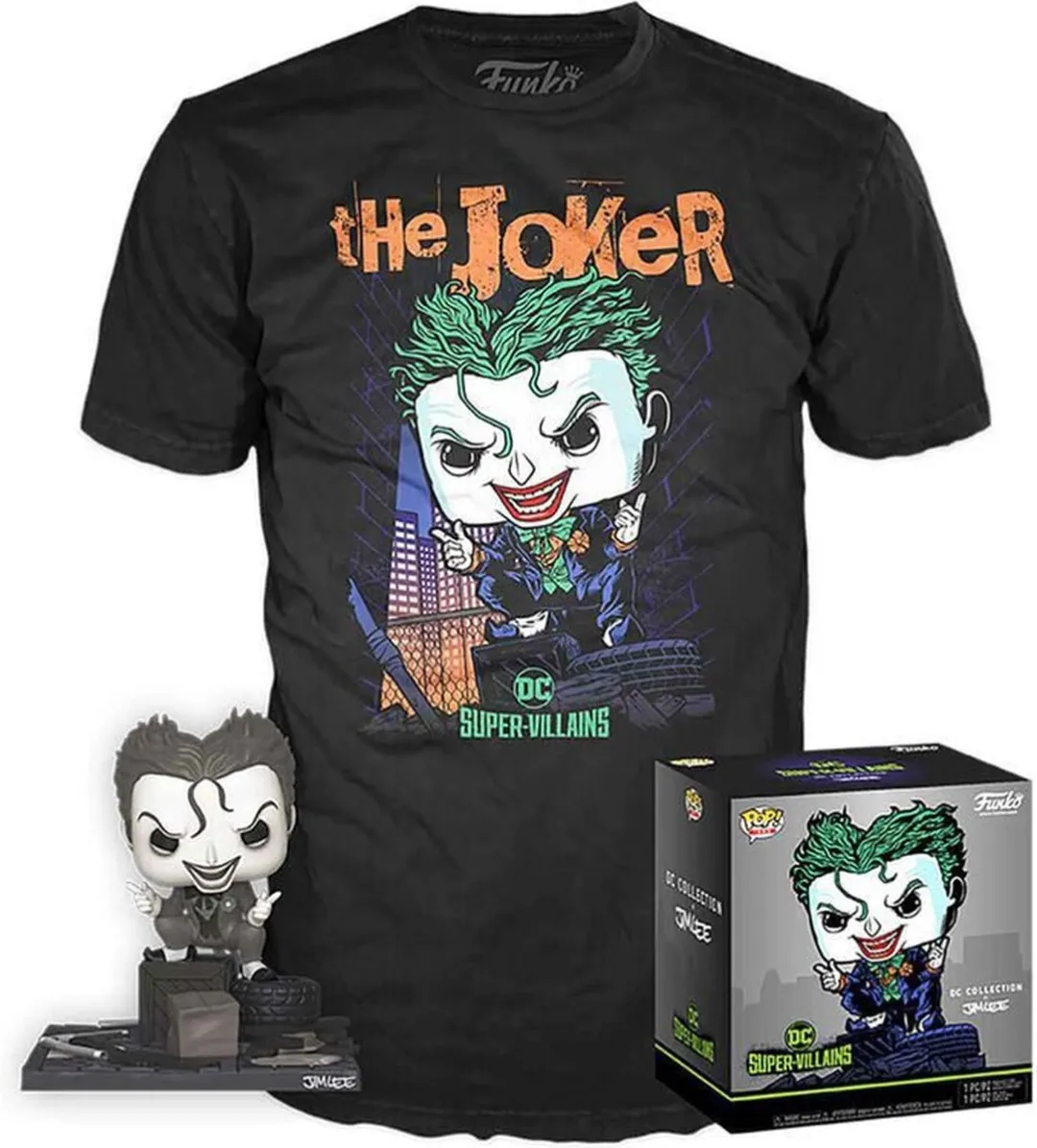 Funko Pop! DC Comics Jim Lee Joker - Figuur & T-shirt Set