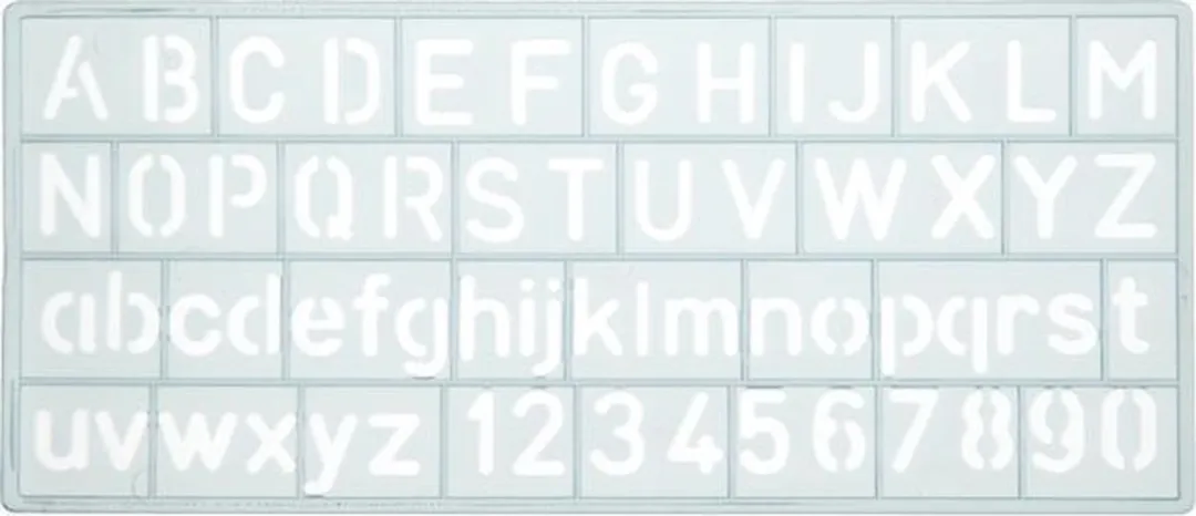Westcott Sjabloon Cijfers & Letters 10mm