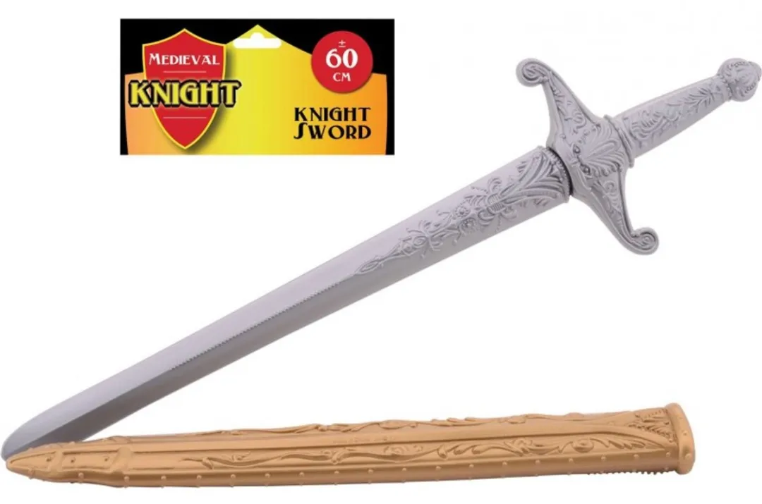 Johntoy Knight Zwaard 60cm - Zilver/Goud